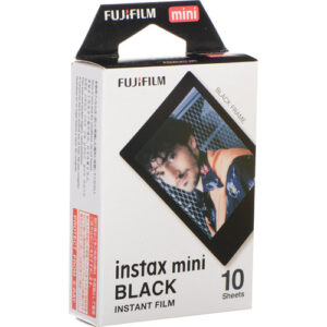 FUJIFILM INSTAX MINI Instant Film (Black, 10 Exposures)