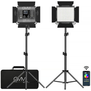 GVM 800D-RGB LED Light Panel (2-Light Kit)