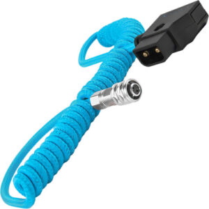 Kondor Blue Coiled Right-Angle High-Speed HDMI Cable (Raven Black, 12 to 24")