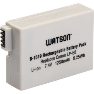 Watson LP-E8 Lithium-Ion Battery Pack (7.4V, 1250mAh)