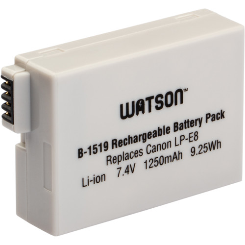Watson LP-E8 Lithium-Ion Battery Pack (7.4V, 1250mAh)