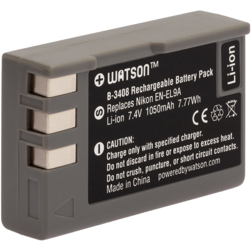 Watson EN-EL9A Lithium-Ion Battery Pack (7.4V, 1000mAh)