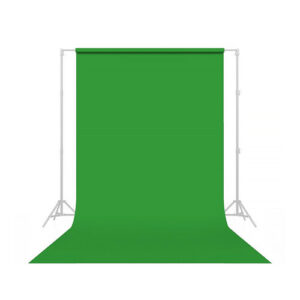 green paper backdrop